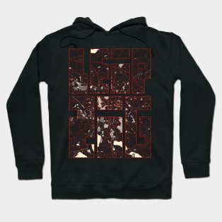 Leipzig, Germany City Map Typography - Vector Hoodie